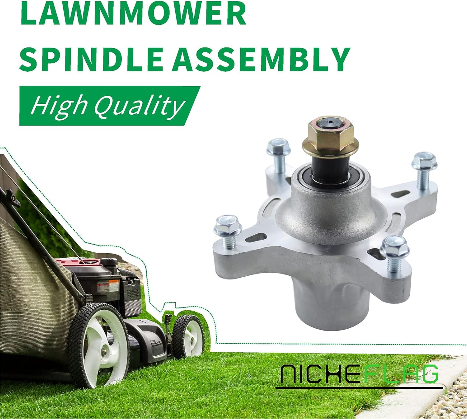 NICHEFLAG 117-7439 Spindle Assembly Replaces Toro 117-7268 117 7439 117-0751 117-7267 121-0751 for Toro 4200 5000 4216 4235 4260 and 5060 TimeCutter
