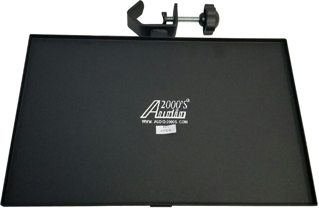 Audio 2000s AST424Z Heavy Duty Tray for Standard Speaker Stand Pack of 2