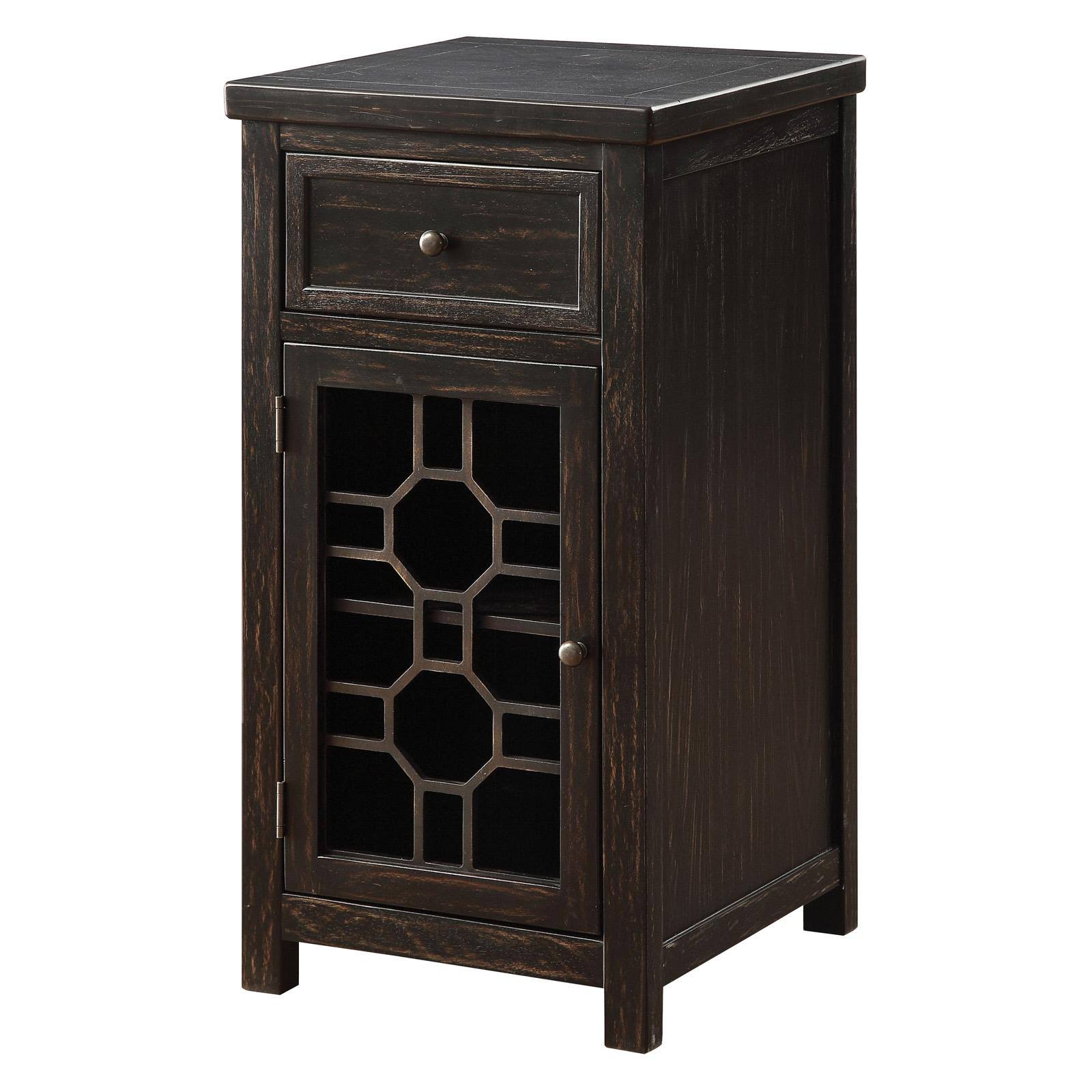 Furniture of America Sally Side Table Black