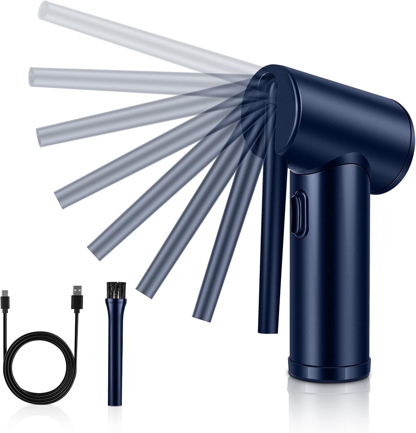 Reesibi Electric Cordless Air Duster - 40000 RPM Portable Air Blower 6000mAh Compressed Air Duster Alternative to Air Can Gas Cleaning for Keyboard Laptop PC Camera Cleaner Pack of 2