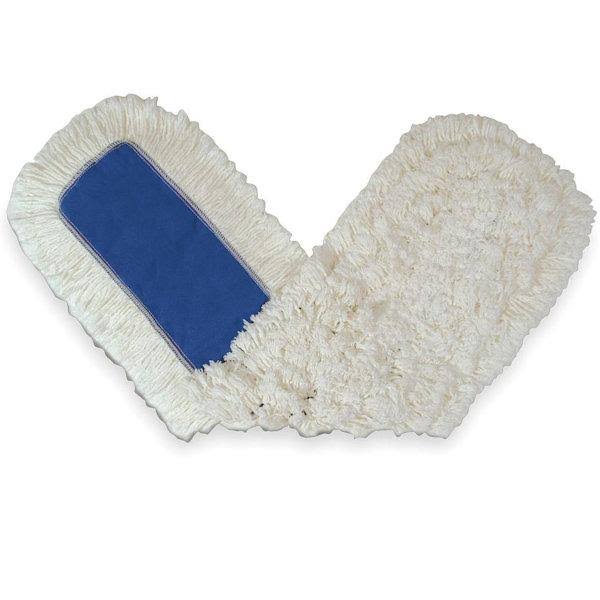 Rubbermaid Dust Mop Head: Slip on 48 inch Length in White, 12 Pack