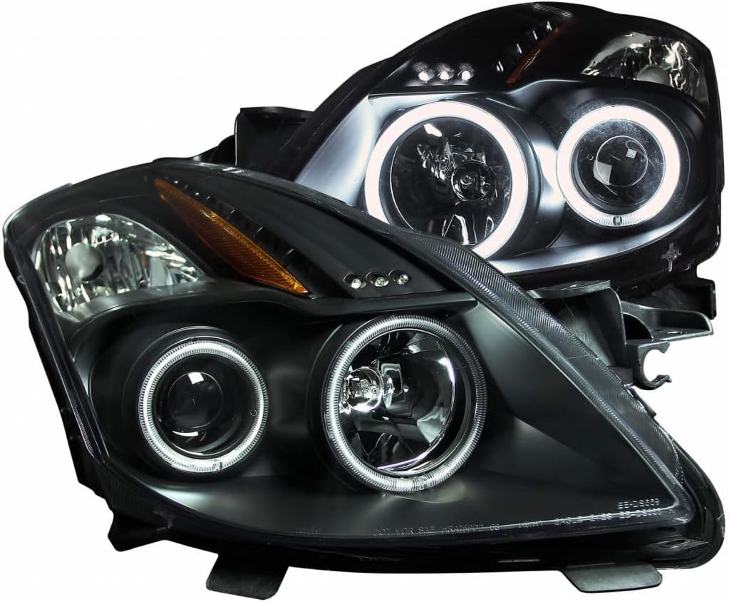 ANZO For Nissan Altima 2008-2010 Projector Headlights w/Halo Black | 121395