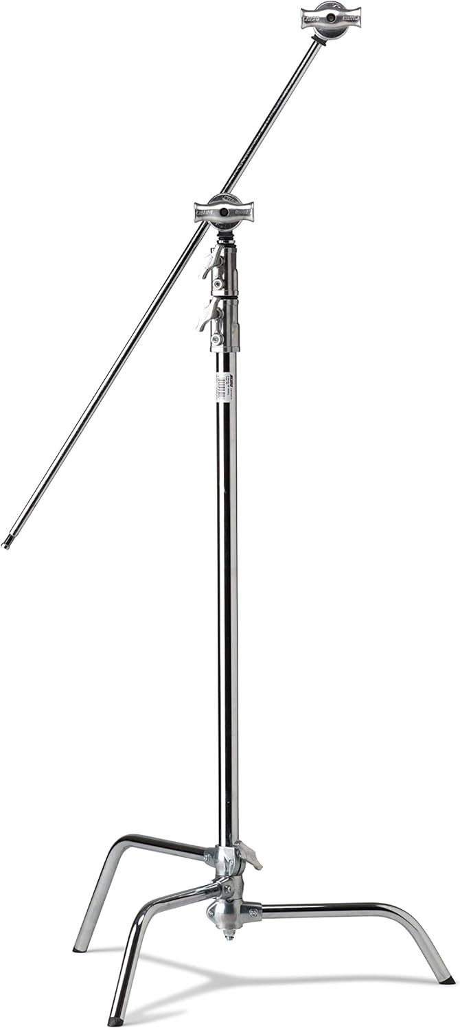 Kupo 20in Master C-Stand with Sliding Leg Kit (Stand 2.5in Grip Head & 20in Grip Arm with Hex Stud) - Black (KS703811)