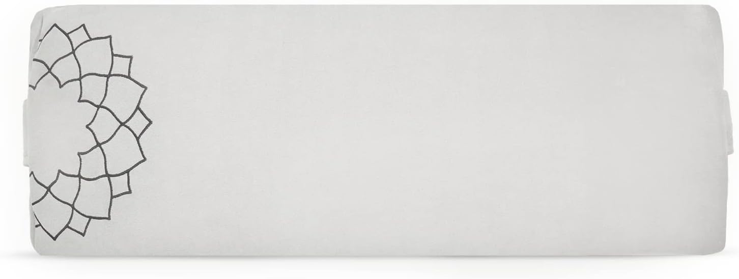 Yoga Bolster Pillow for Restorative Yoga - Rectangular Yoga Pillow Bolster - Supportive Meditation Cushion - Helps Alleviate Pressure, Provides Support & Enhances Your Practice - 25.9 x 10.2 x 5.9 in