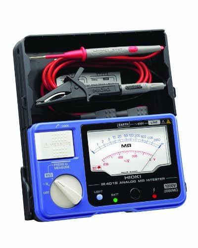 Hioki IR4018-20 Single-Range Megohm Insulation HiTester, 2000 Megohms Resistance, 600V AC Voltage