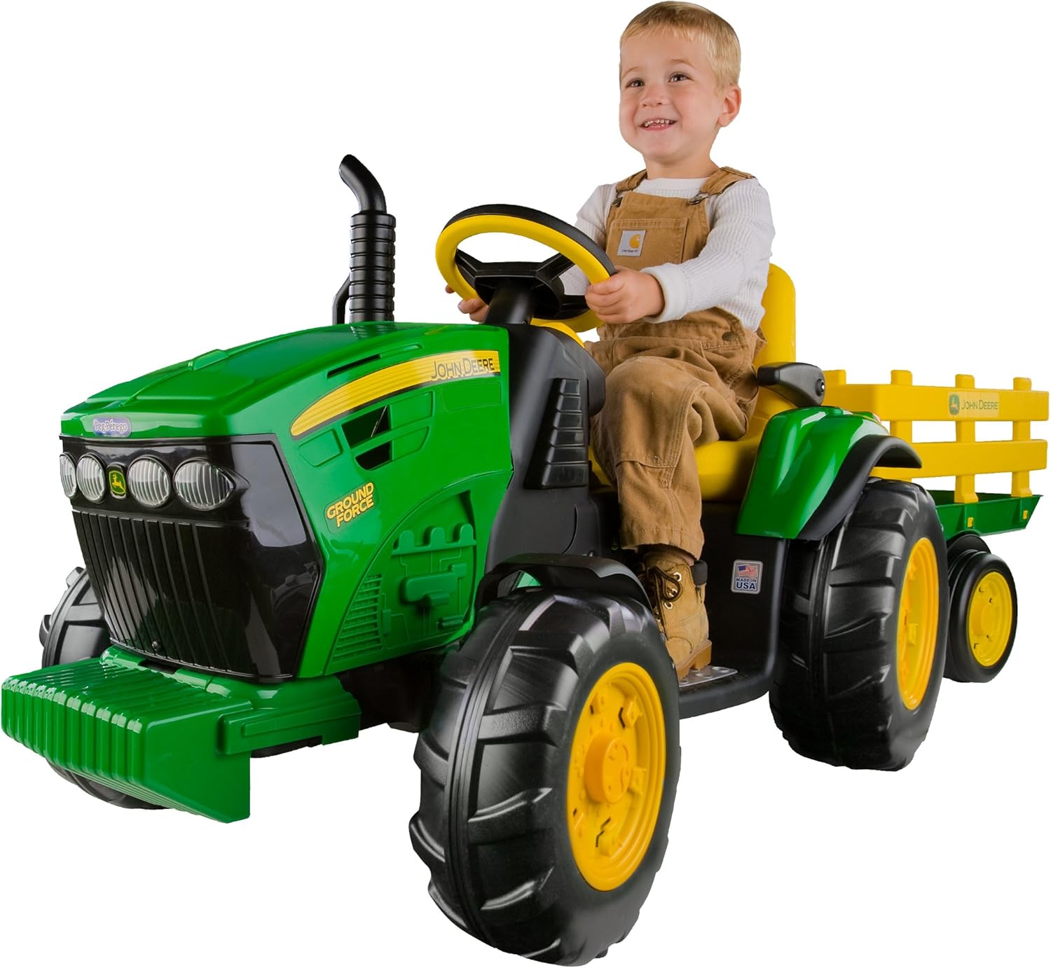 Peg Perego John Deere Ground Force Tractor with Trailer