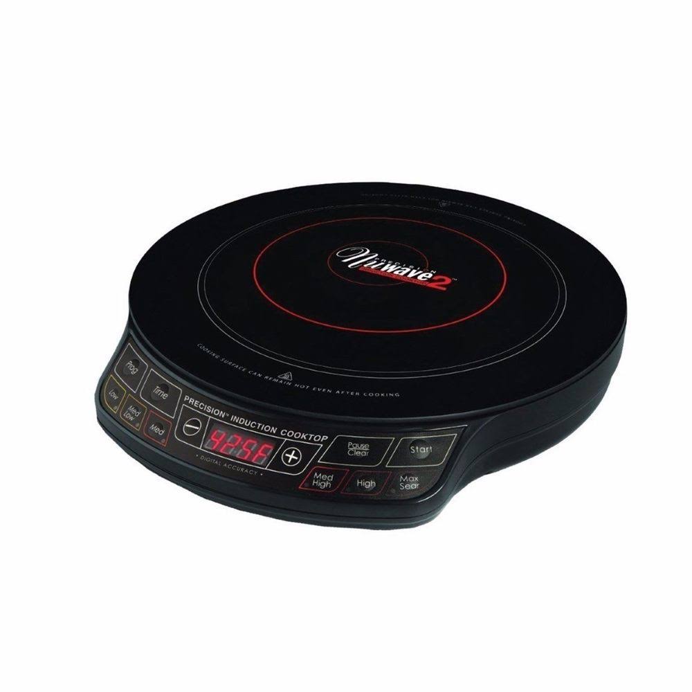 NuWave 30242 Lightweight Induction Cooktop with 9 in Fry Pan, 10.8 A, 1300 W Black