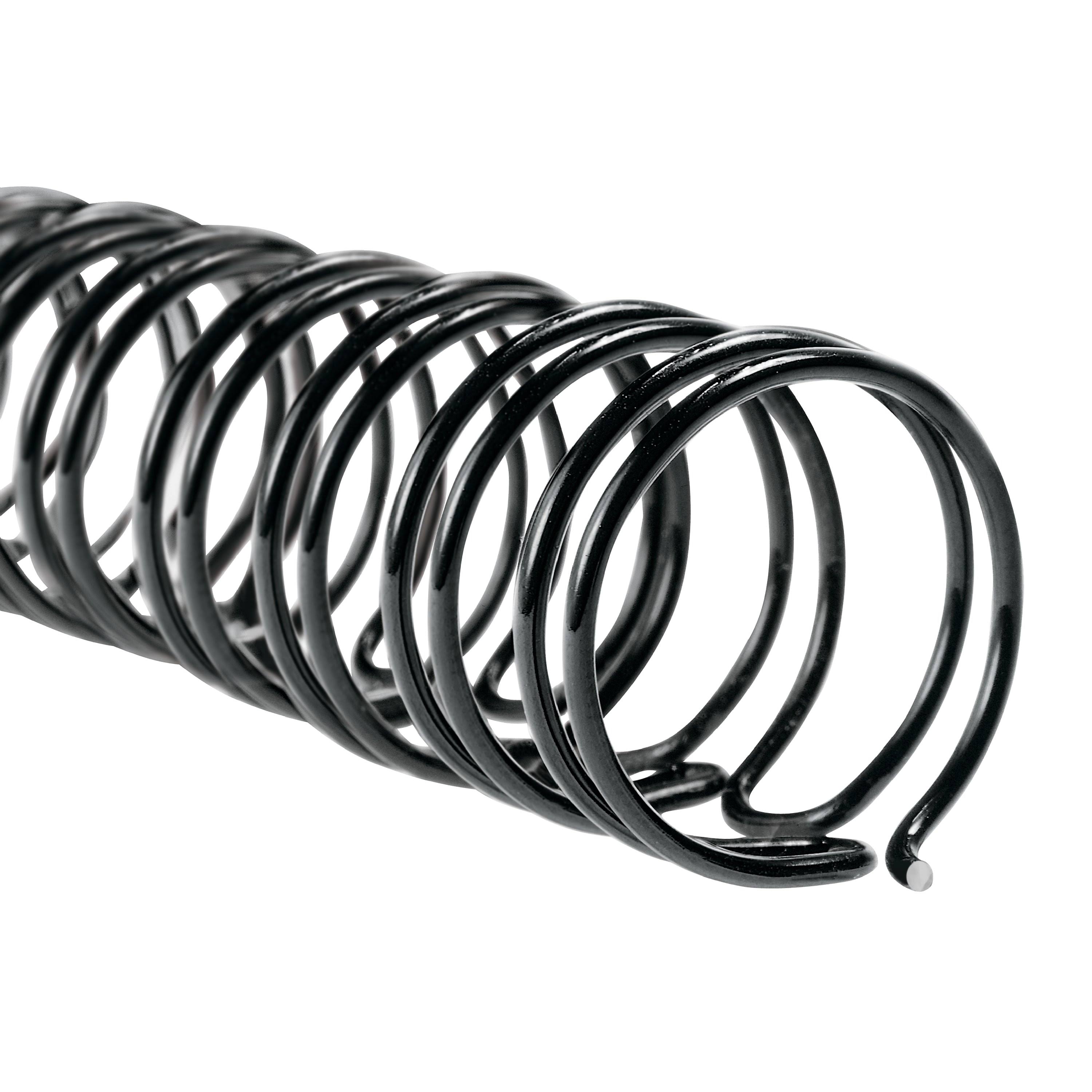 GBC WireBind Spines, 1/2x22 Diameter, 115 Sheet Capacity, Black, 100/Box