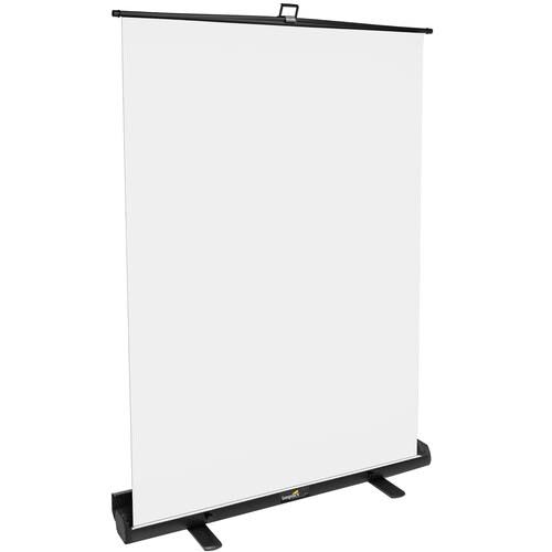Impact Pro Rapid 5 x 7& Portable Background White Solid Colors, Quantity 1, Polyester, 5x7&, Mount Free Standing, Non scenic RBS