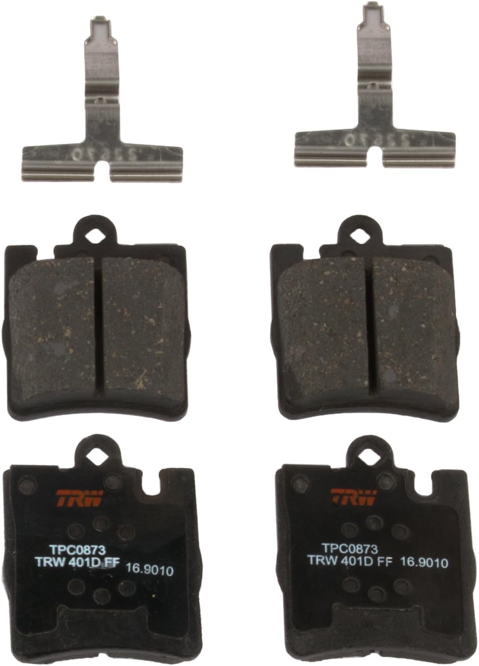 TRW Automotive TPC0873 Disc Brake Pad Set for Mercedes-Benz C230: 2003-2007 and other applications Rear, black