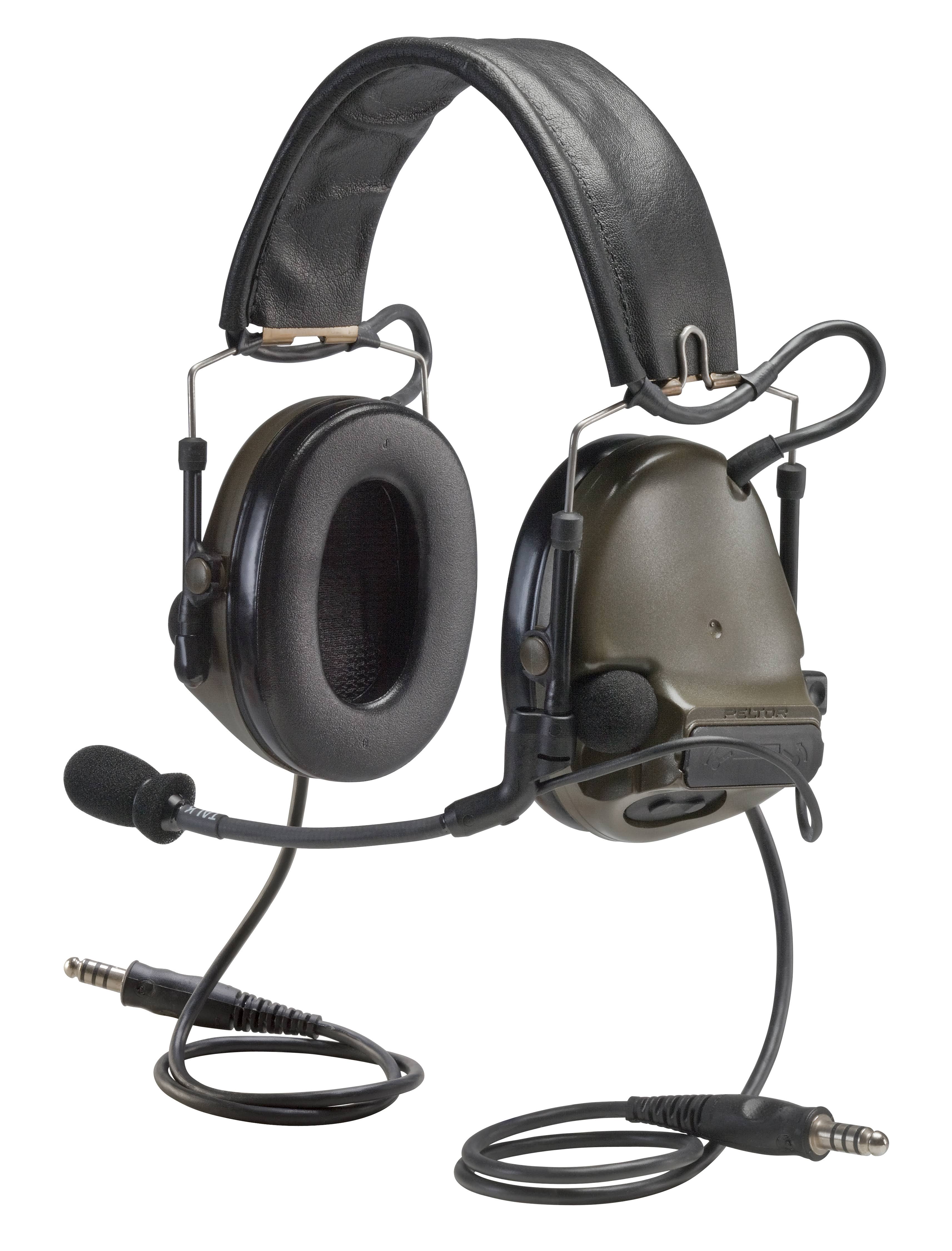3M MT17H682FB-19 GN Peltor Comtac III Ach Communication Headset, Dual Comm, Headband, Olive Drab Green 1 EA/Case