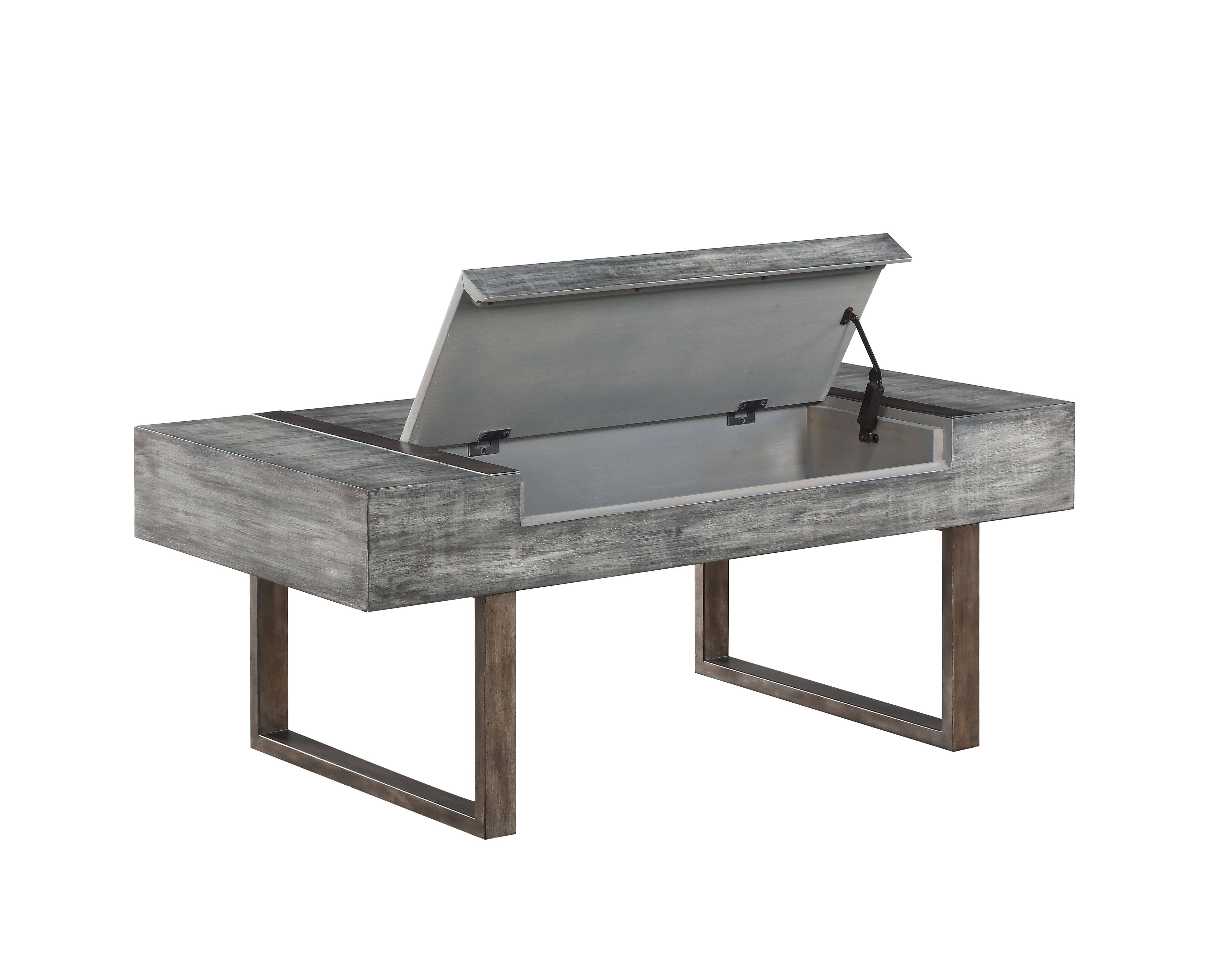 Acme Eduardo Coffee Table Gray Oak