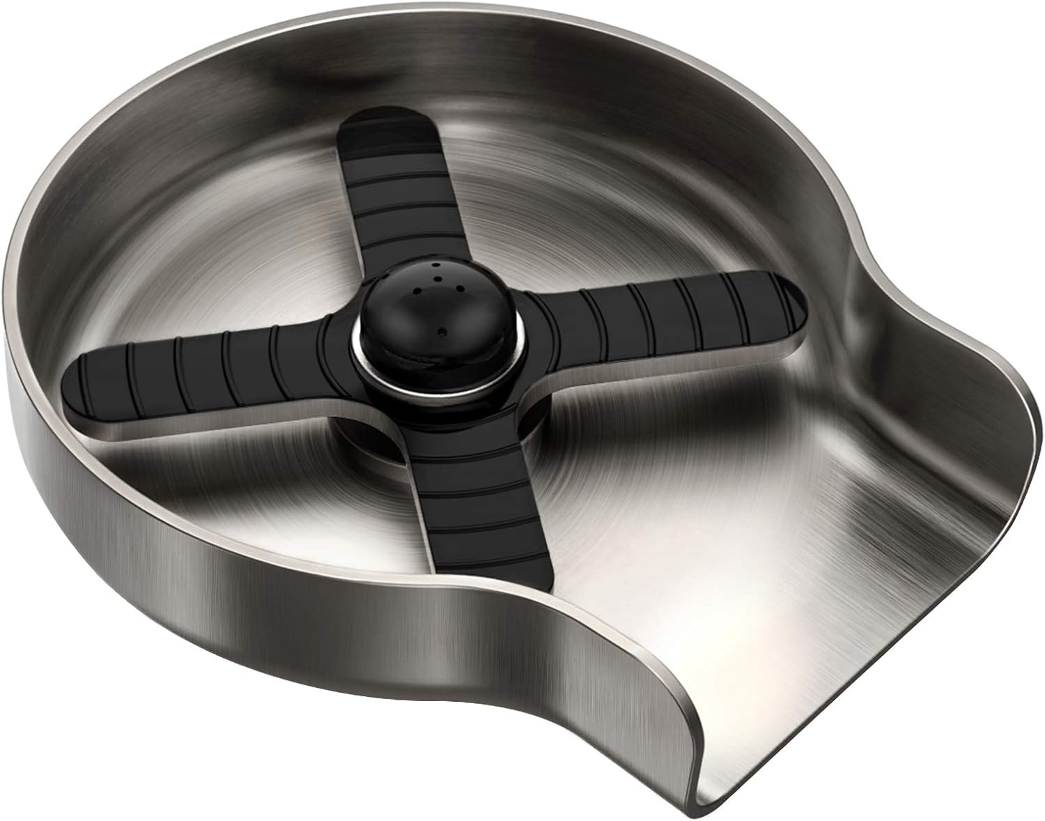 HGN Stainless Steel Glass Rinser for Kitchen Sinks,Metal Washer, Kitchen Sink Cup Rinser,Kitchen Sink Accessories,Matte Black