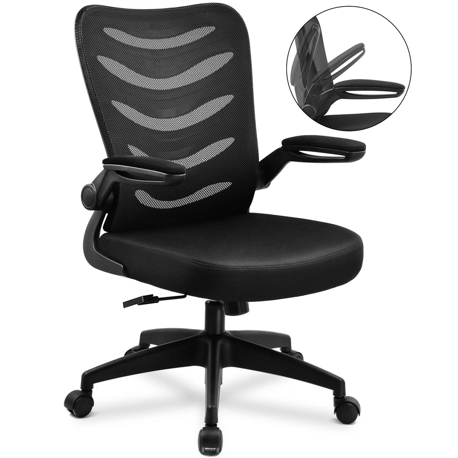 Comhoma Office Chair with Flip Up Arms Black