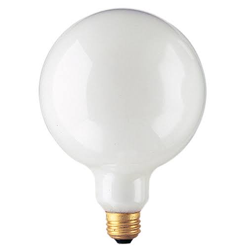 40 Watt Incandescent G40 Globe Medium Base White,6 Packs