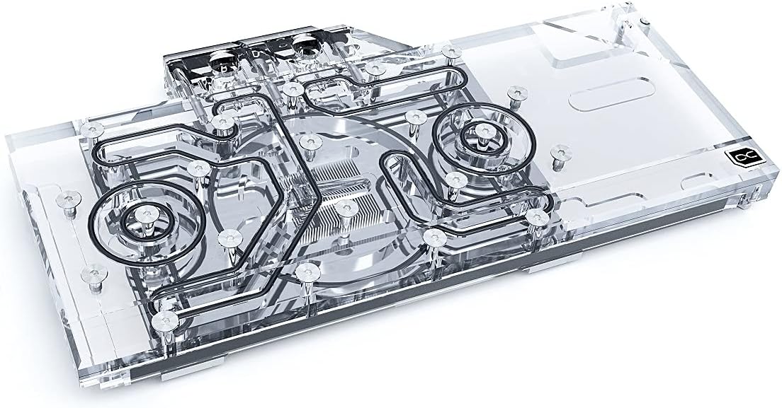 Alphacool Eisblock Aurora GPX-A GPU Water Block with Backplate, RX 6800/6800XT/6900 Reference, Nickel/Plexi