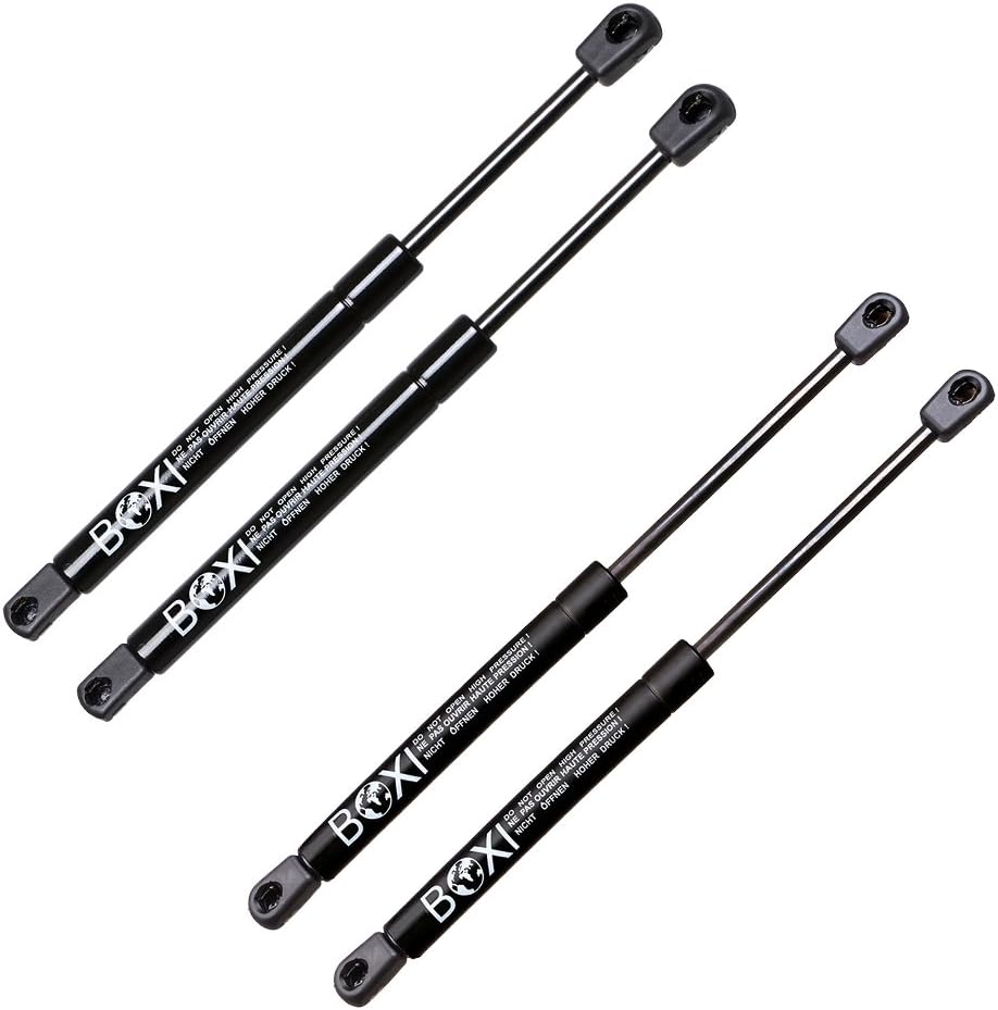 BOXI 4pcs Lift Supports Struts 2 Rear Glass Window & 2 Liftgate Shocks Fit 1999-2004 Cadillac Escalade, Chevrolet Suburban Tahoe, GMC Yukon Denali, SG230056, 15766375