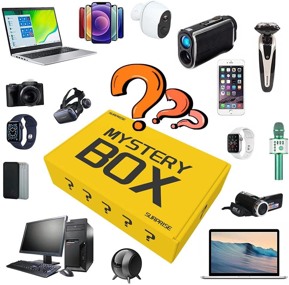 Mystery Random Box Lucky Gift Box, Electronic Product Gift Box, Random Style Surprise Box, A Box for Good Friends Pack of 2
