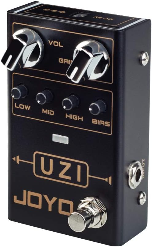 JOYO UZI R-03 R Series Distortion Heavy Metal Pedal with BIAS Switch Between American and British Distortion for Electric Guitar Effect (R-03) Pack of 2