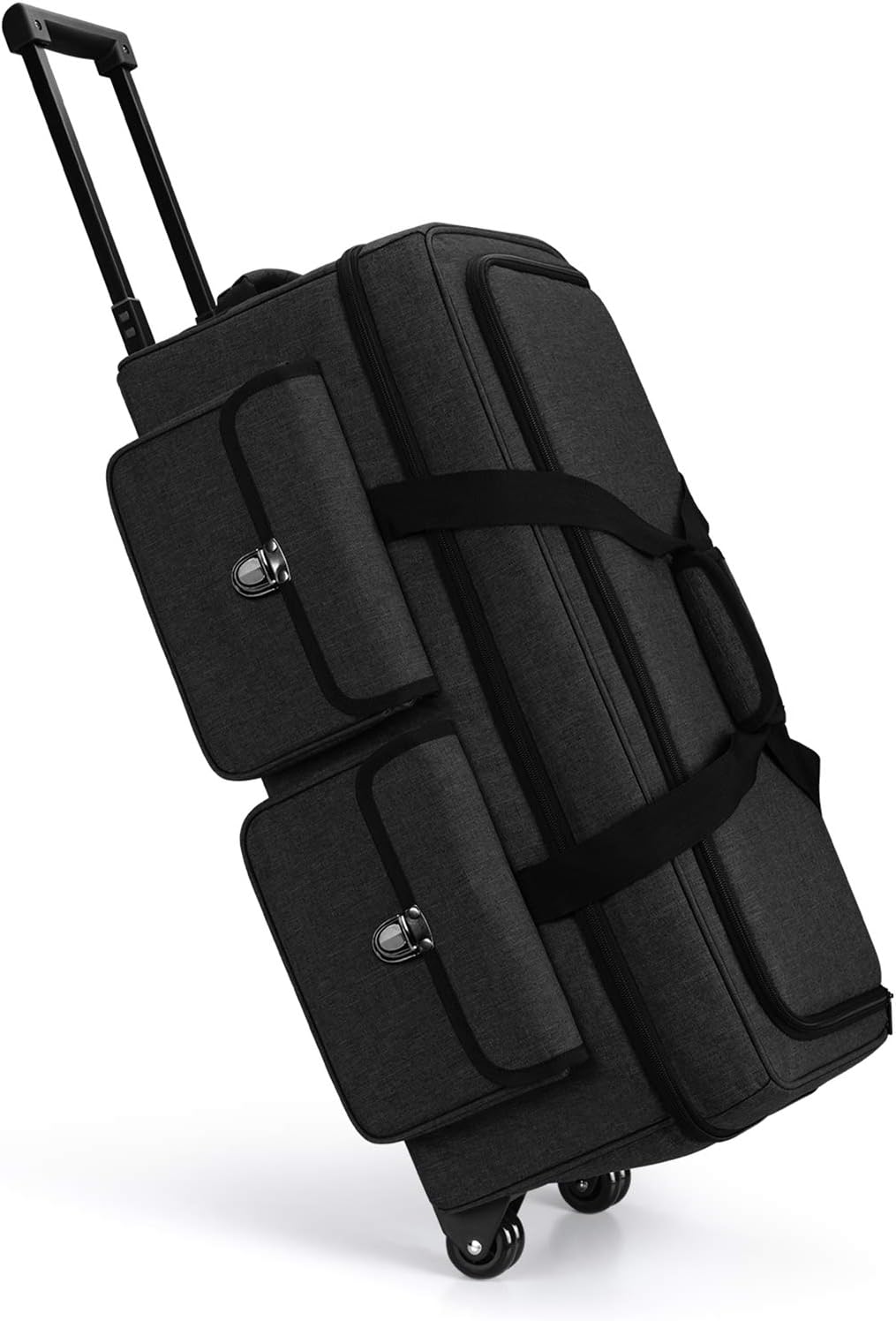 Yarwo Rolling Craft Tote Bag with Wheels Compatible with Cricut Maker, Maker 3, Explore Air 2, Cameo 4, Double Layers Carrying Case for Die Cut Machine and Supplies, Gray (Patented Design)