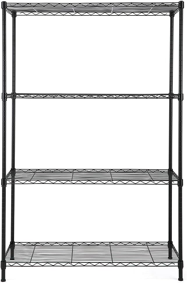 EFINE 2-Pack 4-Shelf Shelving Unit, Adjustable Rack Unit, Steel Wire Shelves, Shelving Units and Storage for Kitchen and Garage (36W X 16D X 59H)
