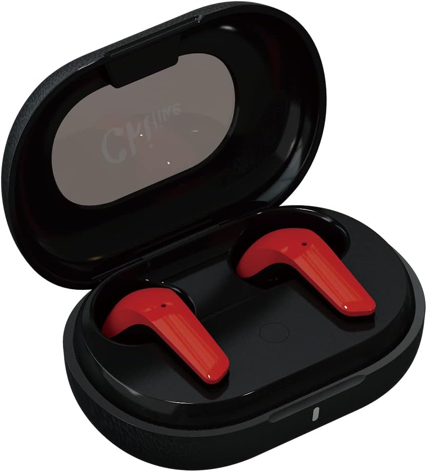 True Wireless Earbuds Noise Cancelling, Bluetooth 5.1 Earphones Built-in Mic,IPX5 Waterproof Earphones Touch Control Stereo in-Ear Headset,Bluetooth Earbuds with Deep Bass for Sports,Black Pack of 2