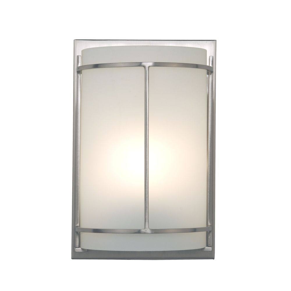 Design Classics Lighting ADA Approved 1-Light Sconce w/ Metal Banded Accents - Steel Wall Fixture - 10 in x 6.5 in x 3.75 in