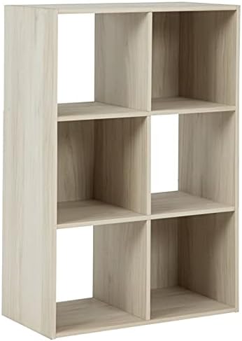 Bowery Hill Six Cube Engineered Wood Organizer in Natural Pack of 2