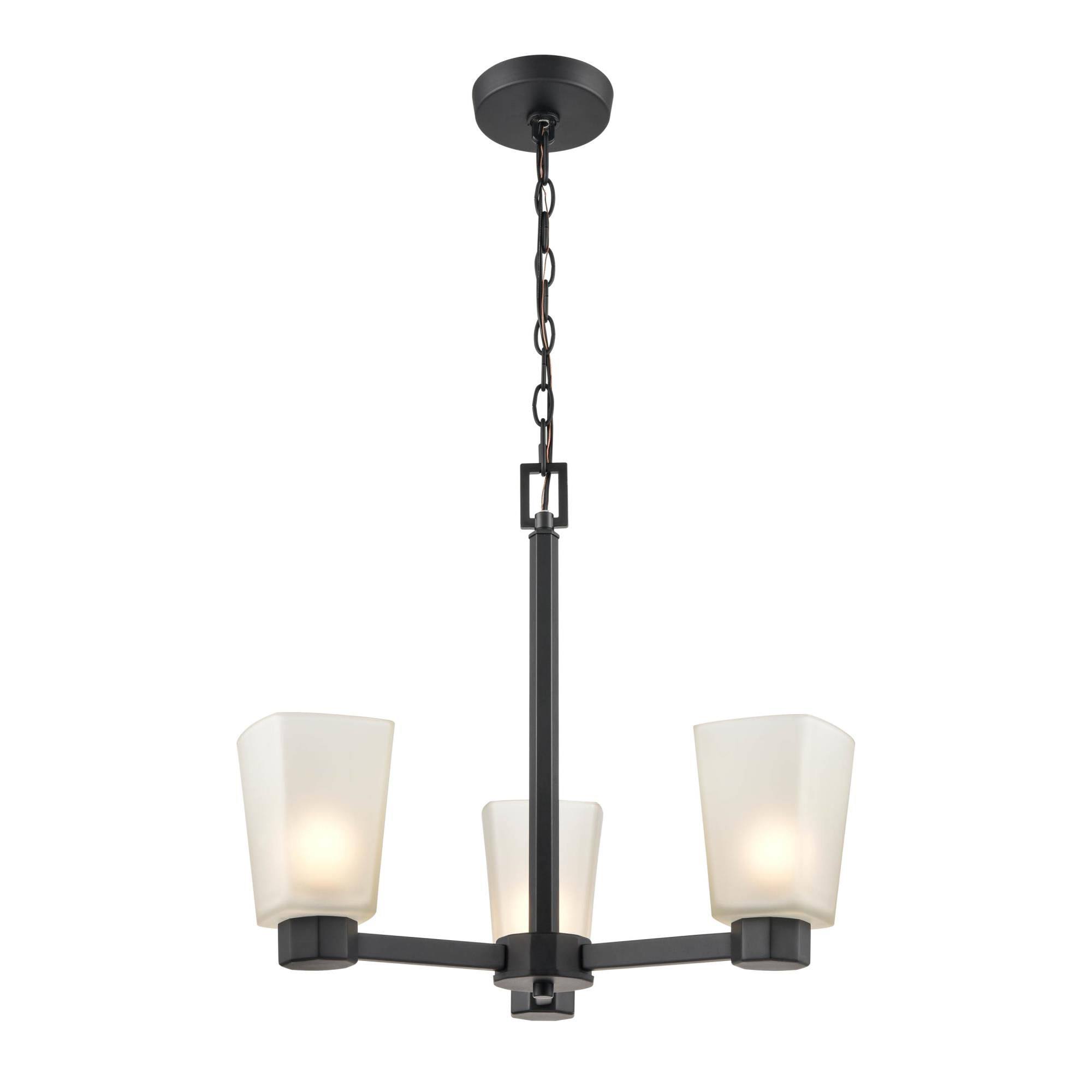 Millennium Lighting 4263-MB Coley - 3 Light Chandelier Matte Black