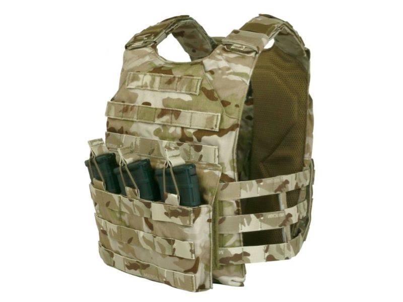 Tactical Assault Gear Vanguard Skeletal Plate Carrier Set w/Cummerbund Medium MC Arid 835904