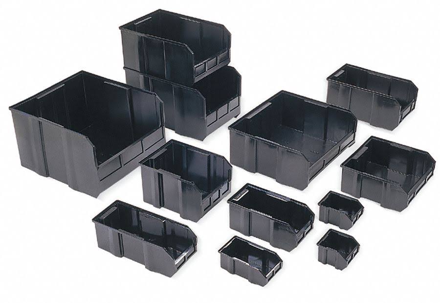 Quantum Storage Systems DUS255CO Bin Divider,15-1/8L x 10W,black,pk6