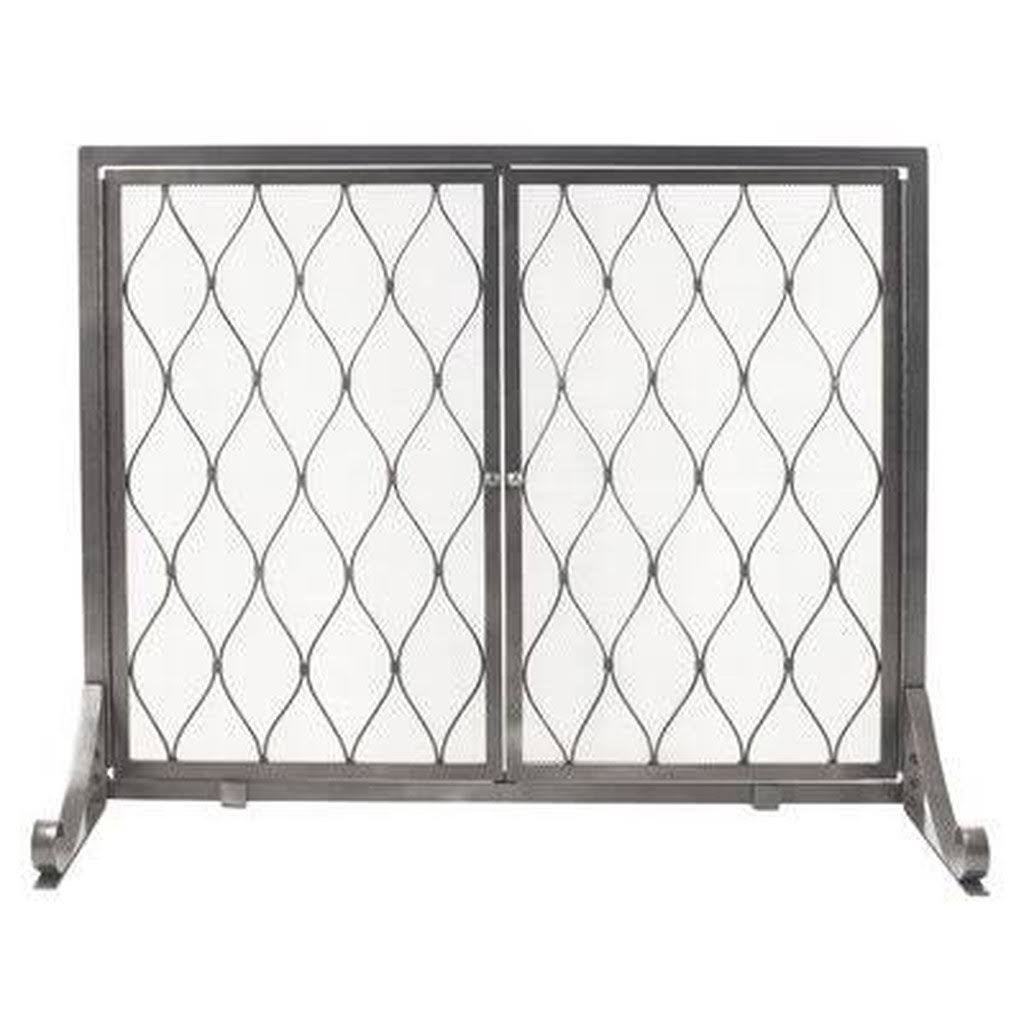 Single Panel Steel Fireplace Screen Charlton Home