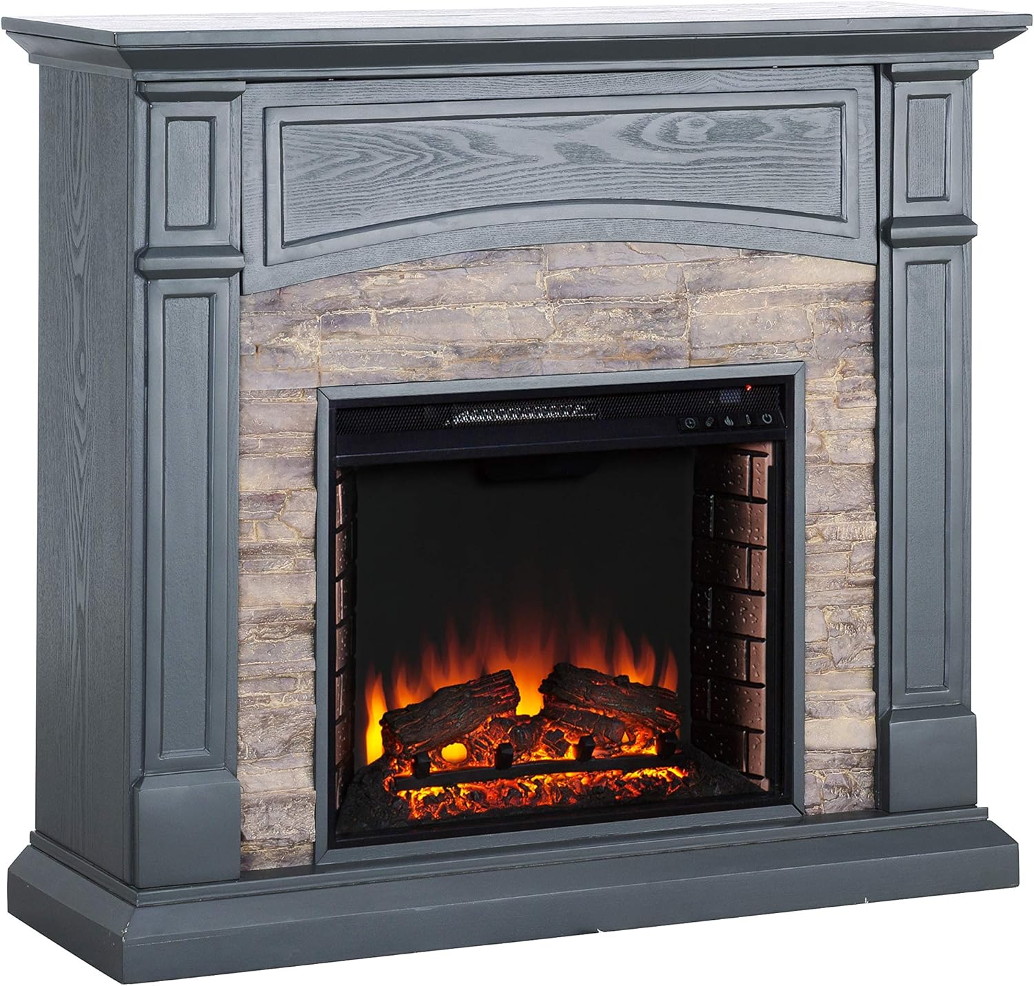 SEI Furniture Seneca Fireplace, New White