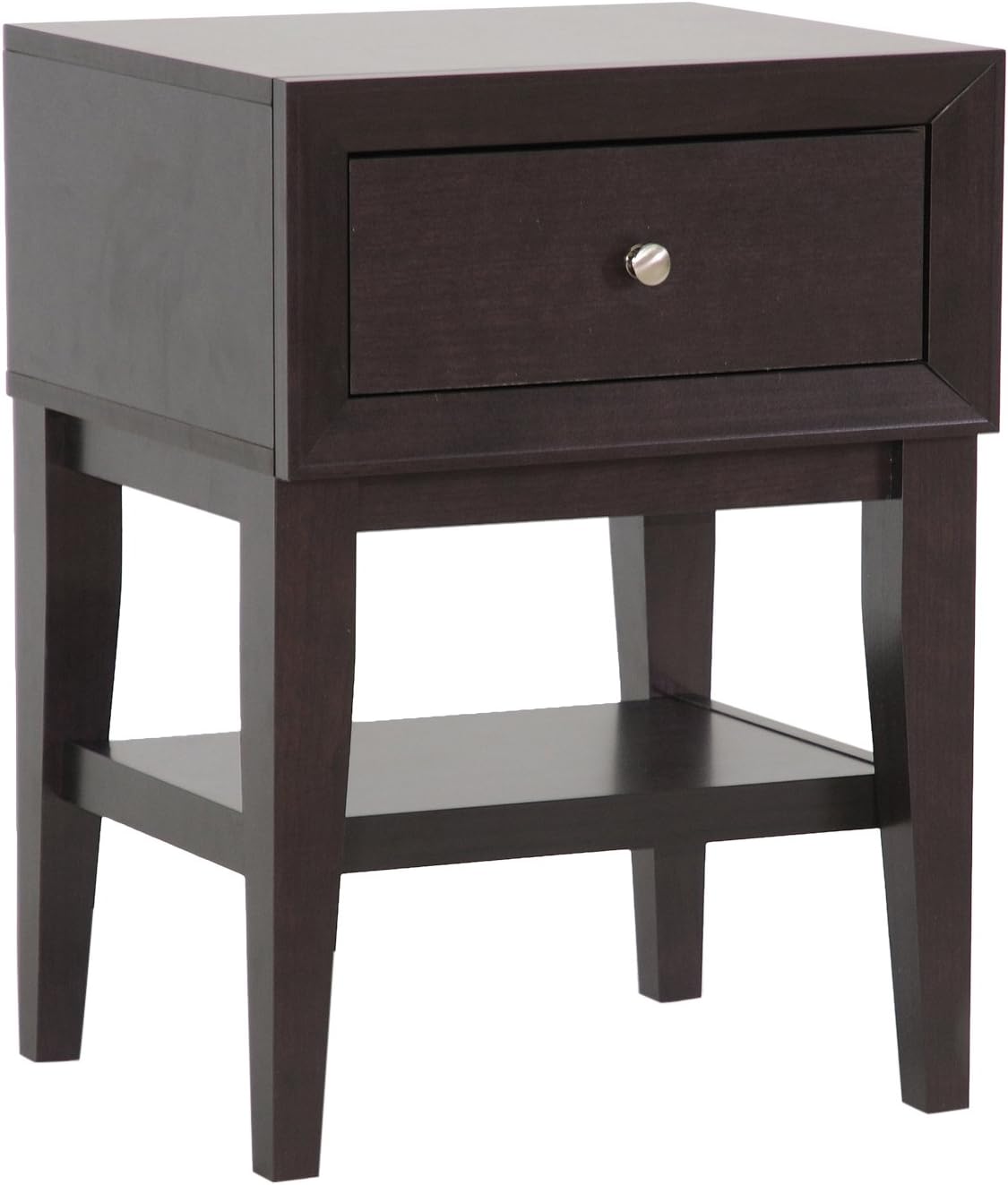 Baxton Studio Gaston Modern Accent Table and Nightstand, Brown