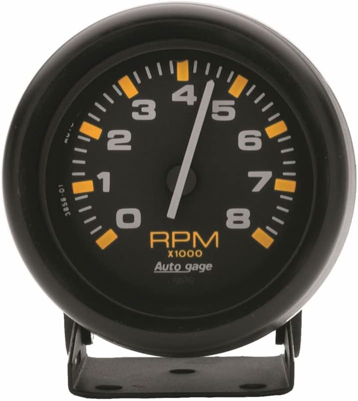 AutoMeter Pedestal Tachometer 3-3/4in. | 0-8K RPM | Black Dial/Black Case