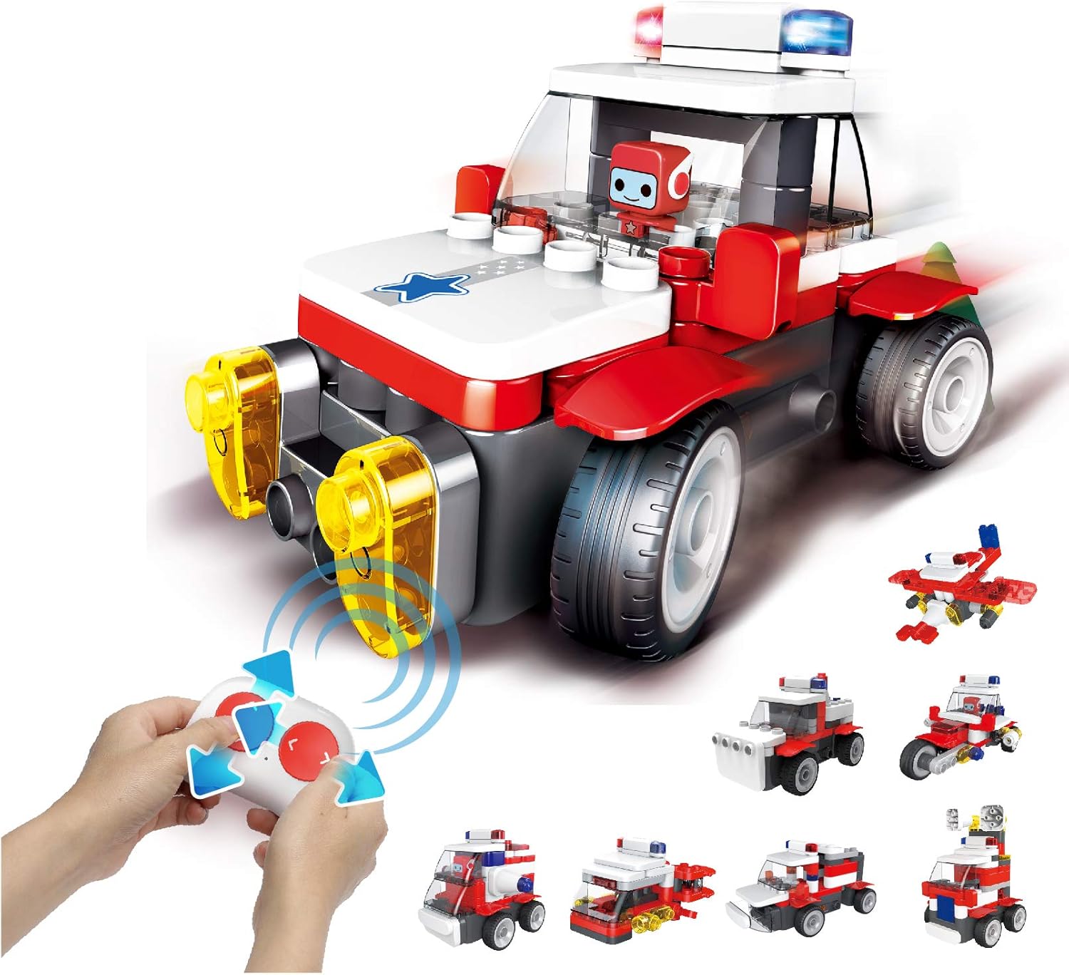 BOTZEES Toy Car Model Building Kit Racing Cars 8-in-1 STEM Car for Kids and Car Fans (107 Pieces) Pack of 2