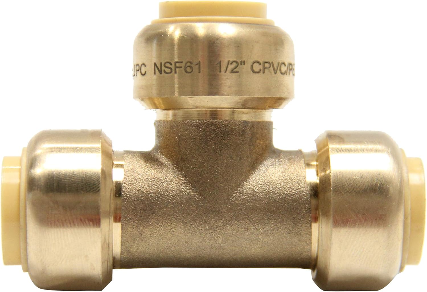 (Pack of 12) EFIELD 1/2 Inch Push Fit Fitting Bundles to Connect Pex, Copper, CPVC -Tee 