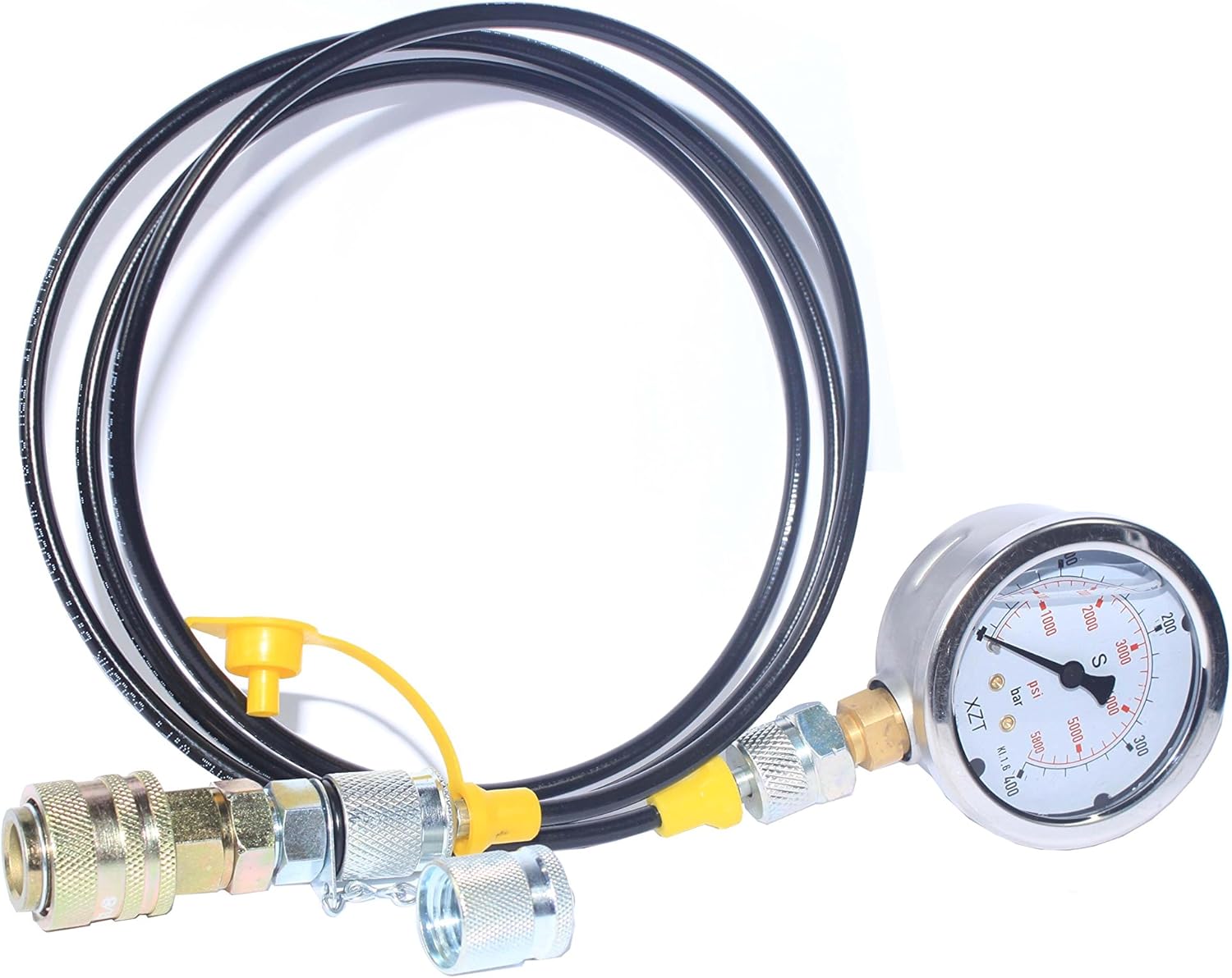 XZT 3600psi Hydraulic Pressure Test Coupling Kit,Hydraulic Repair Tools for Excavator Construction Machinery (6000PSI) (3600PSI)