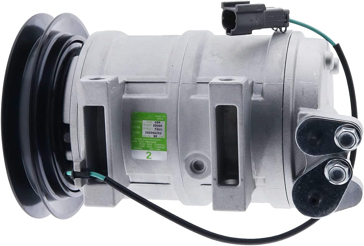 FridayParts 24V A/C Compressor 4719131 4621589 for Hitachi ZX140W-3 ZX145W-3 ZX250W-3 John Deere 120D 135D 160DLC 200DLC 240DLC 270DLC 350DLC