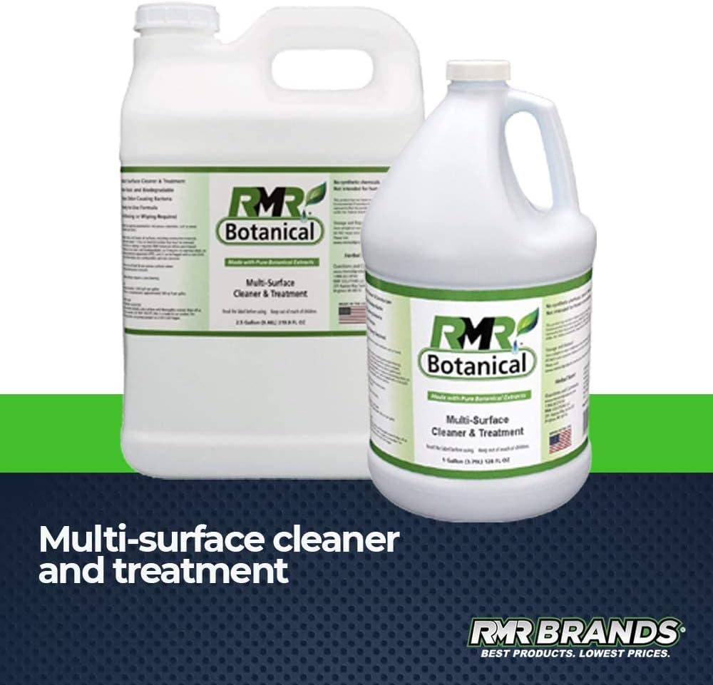RMR Botanical Multi-Purpose Cleaner and Treatment Spray - Cleaning Supplies, Rinse-Free Solution, Natural Herbal Formula, Biodegradable, 2.5 Gallon Bottle Pack of 2