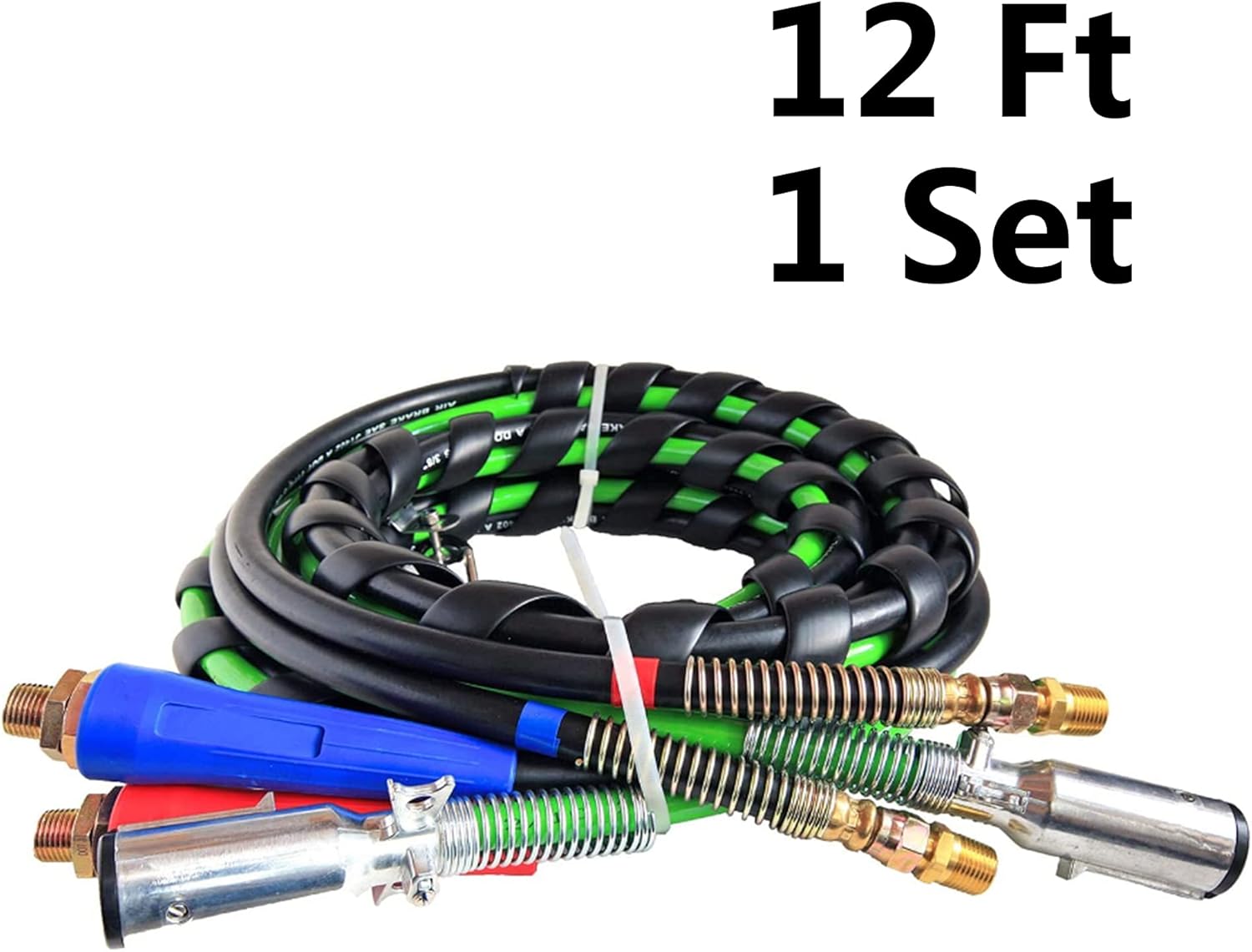 VZ4X4 3 in 1 Semi Truck Air Hose Trailer Electrical Cable Assembly ABS Wire Semi Trailer Tractor Rubber Air Line Truck Trailer Tractor Parts (1)