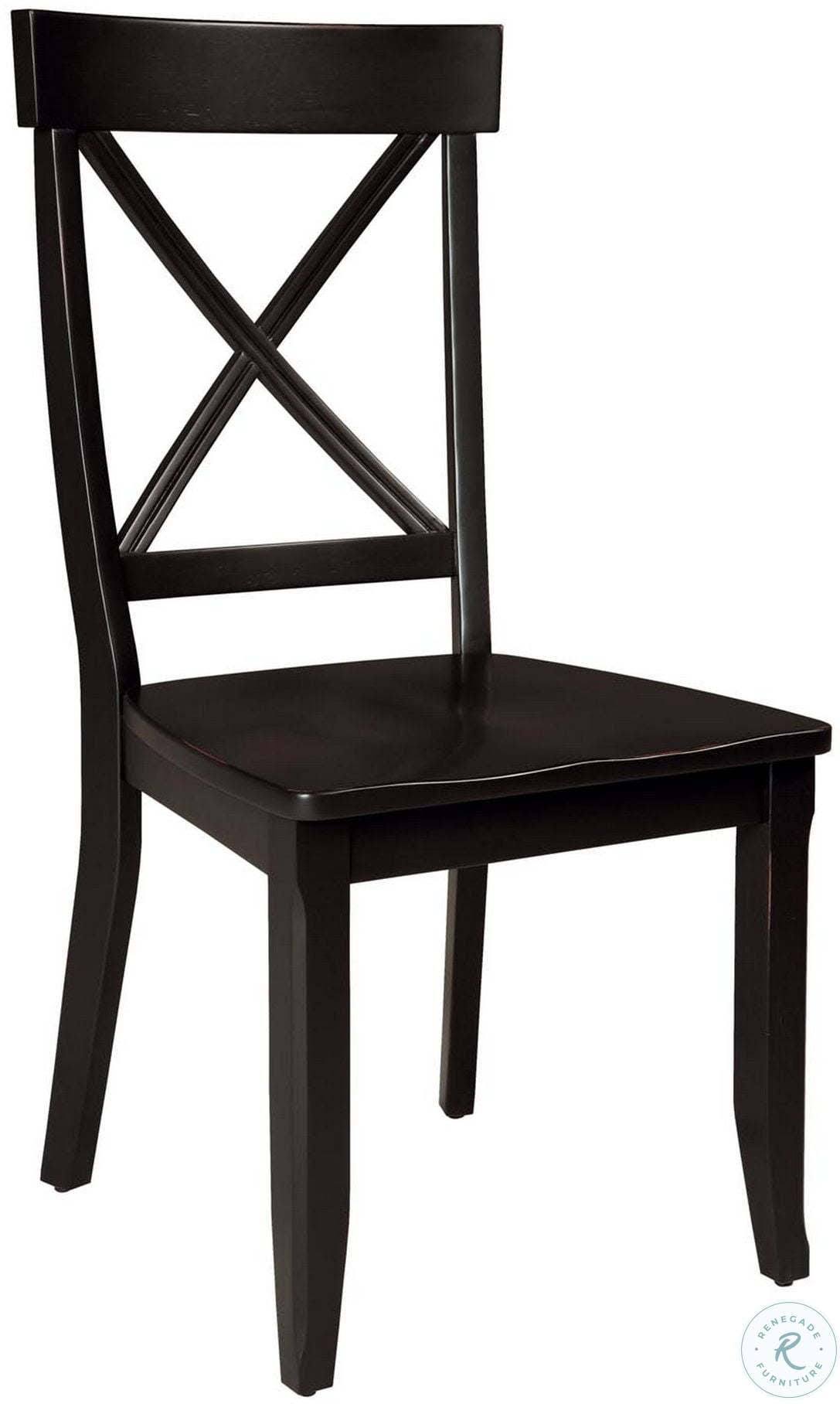 Home Styles Dining Chair in Black (Set of 2)