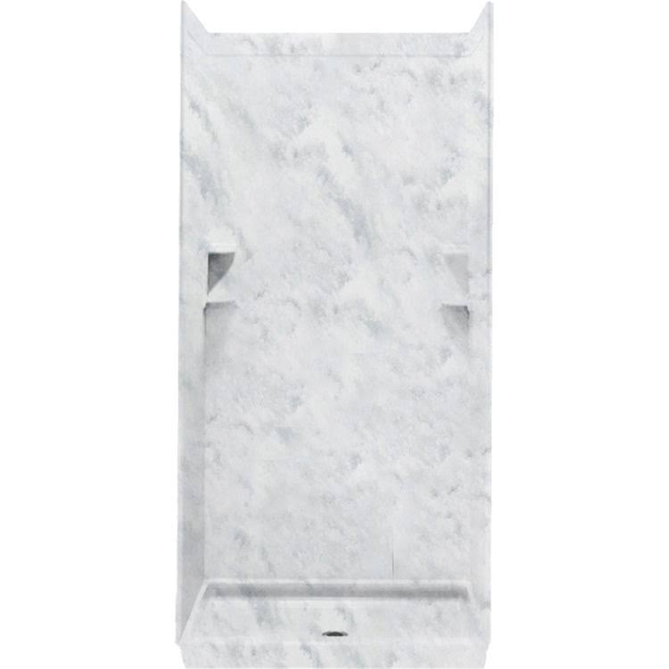 Swan Solid Surface 60-in x 72 Shower Wall Panel in Tundra