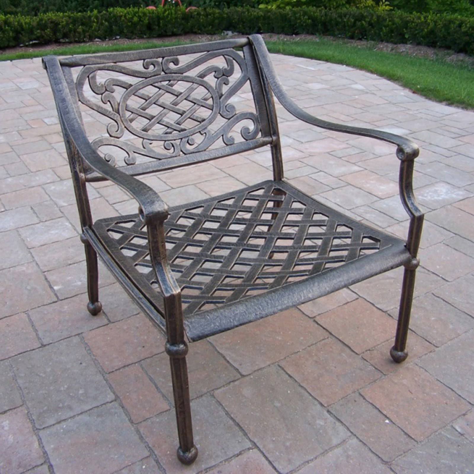 Oakland Living Tacoma Cast Aluminum Arm Chair, Antique Bronze