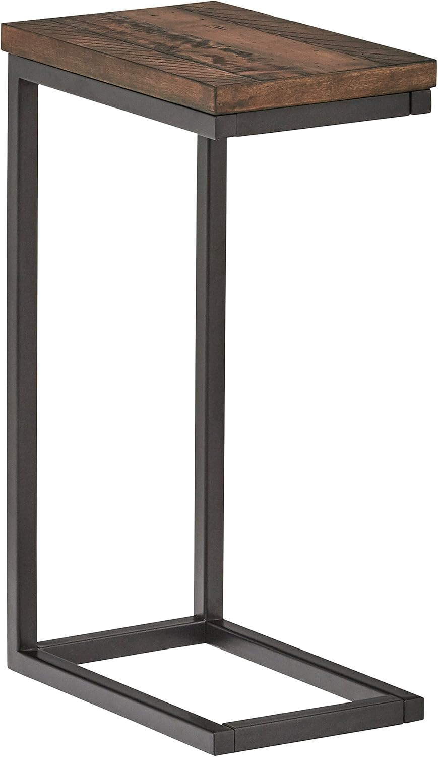 Amazon Brand – Stone & Beam Larson Industrial Wood & Metal Side End Table, 22