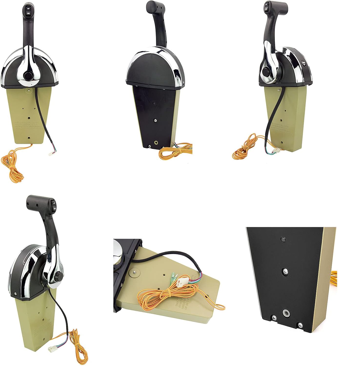 Generic Single Outboard Remoto Control Kit for Mercury 8M0059686 Top Mount Console Box Marine Boat Remote Control Box Single Binnacle Outboard Control Kit