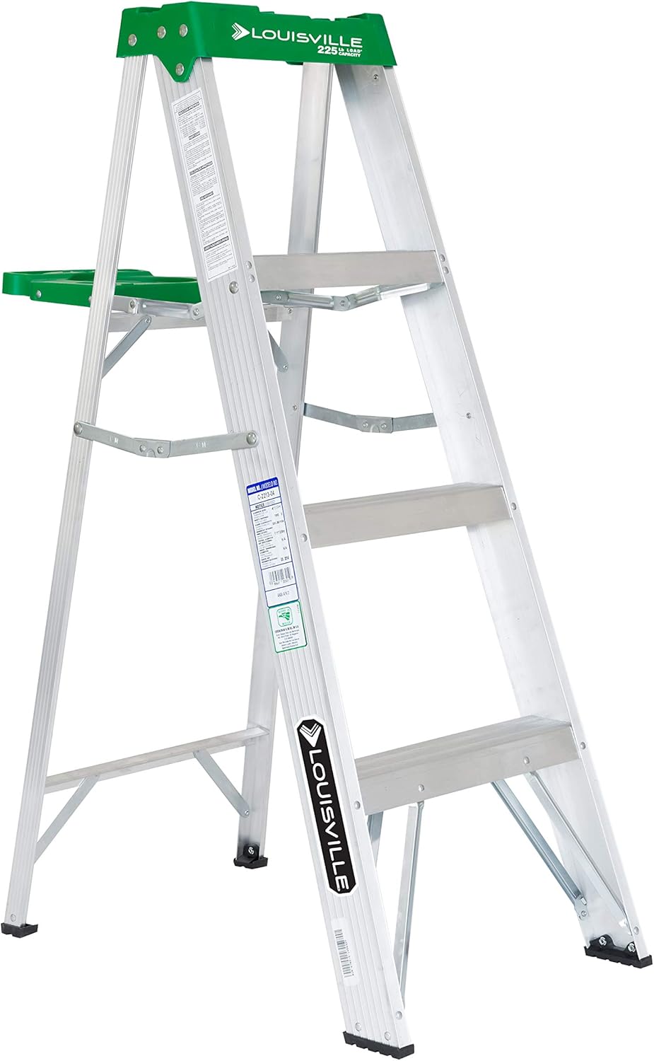 Louisville Ladder 4-Foot Aluminum Step Ladder, 225-Pound Capacity, AS4004 Pack of 2