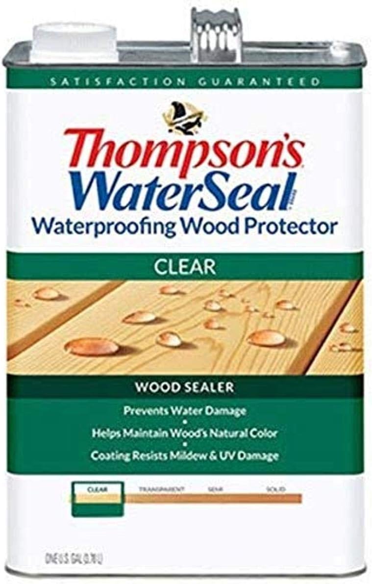 THOMPSONS WATERSEAL 21802 VOC Wood Protector, 1.2-Gallon, Clear Pack of 2