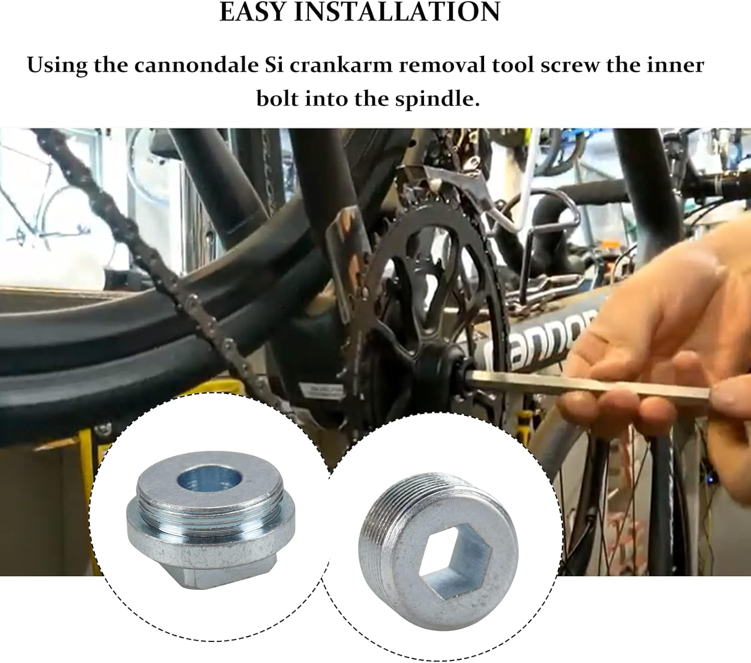 GWNOWZZET Crank Arm Removal Tool System KT013 Integrated BB30 Arms Spindle Replace for Cannondale