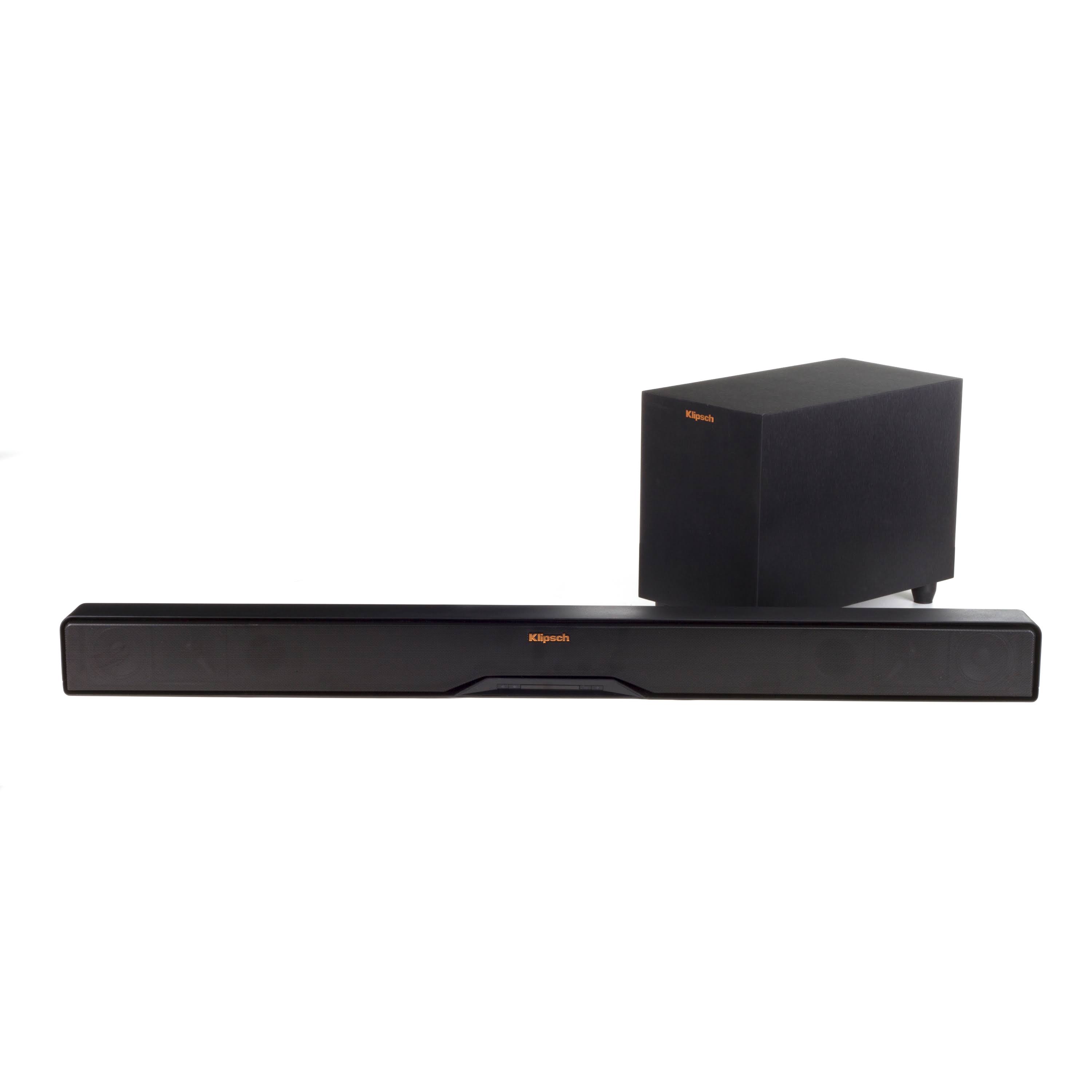 Klipsch Reference Series R-4B II TV Sound Bar System - 2.1 Channel - Wireless - Black